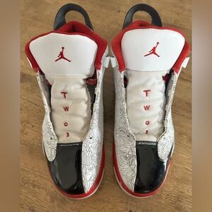 Jordan Dub Zero White Varsity Red